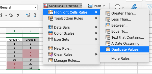 Excel 重複データの検出